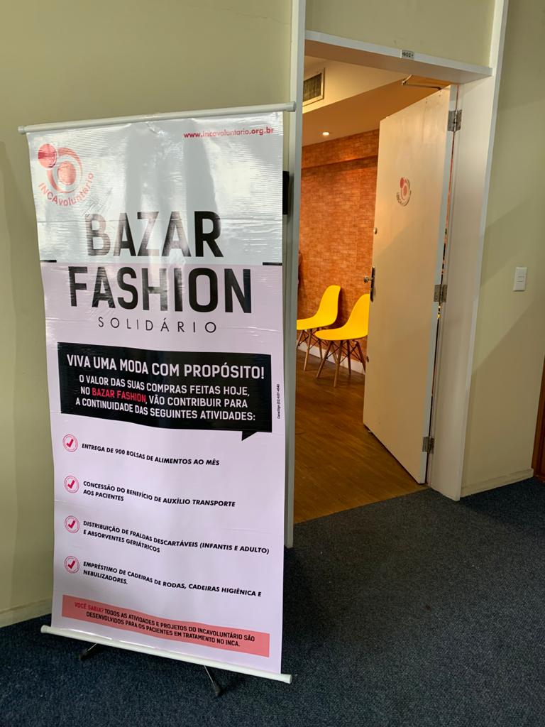 INCAvoluntário segunda edição do Bazar Fashion Solidário