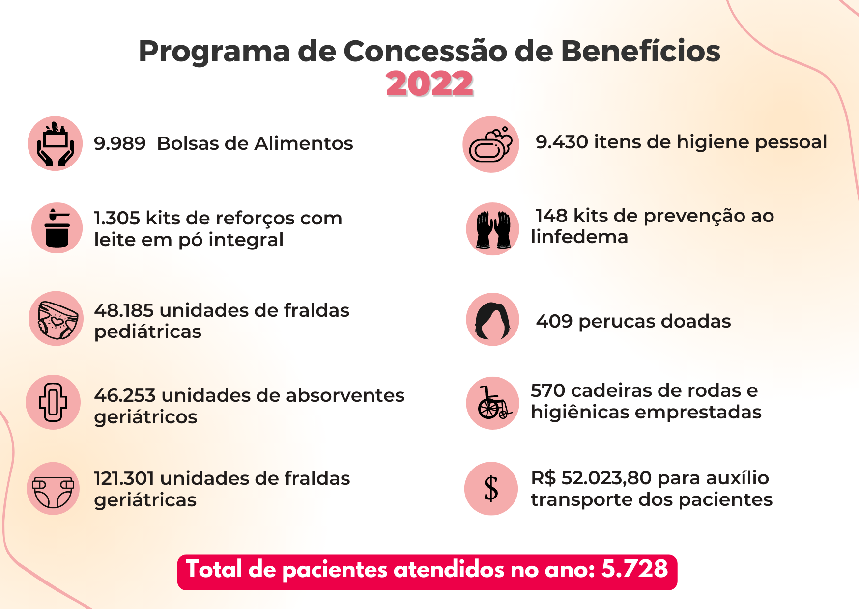 Confira benefícios entregues INCAvoluntário