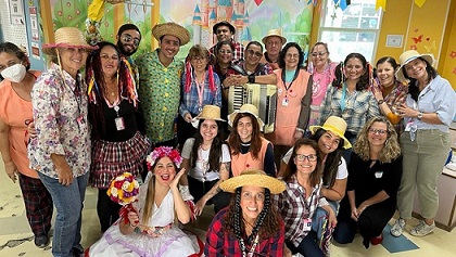 festajuninarecreacao Arraiá do bem no INCA é bom demais sô