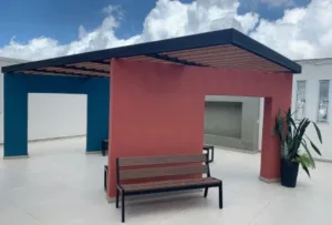 Sala do Silêncio, criada pelo projeto Banco do Bem, projeto do INCAvoluntário que viabiliza projetos de humanização dentro das unidades do INCA. 
