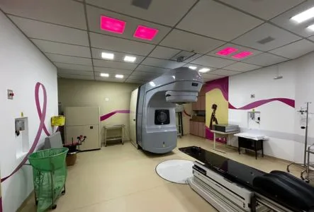 Sala da radioterapiapelo revitalizada pelo projeto Banco do Bem, projeto do INCAvoluntário que viabiliza projetos de humanização dentro das unidades do INCA.